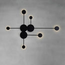 Minimalist black geometry led wall light for living room bedroom by Decorbites