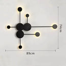 Minimalist black geometry led wall light for living room bedroom by Decorbites
