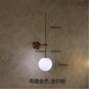 GobekUsa Glass Ball LED Wall Lamp for Modern Minimalist Decor