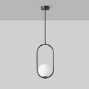 GobekUsa Glass Ball Ring Pendant Lamp for Living Dining Bedroom