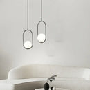 GobekUsa Glass Ball Ring Pendant Lamp for Living Dining Bedroom