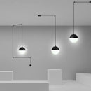 GobekUsa Glass Ball Pendant Lamp LED Chandelier for Kitchen Island Decor