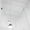 GobekUsa Glass Ball Pendant Lamp LED Chandelier for Kitchen Island Decor