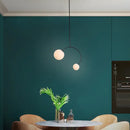 GobekUsa Glass Ball Pendant Lights For Dining Room Bedroom Study Restaurant Bar Coffee Decor
