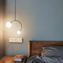 GobekUsa Glass Ball Pendant Lights For Dining Room Bedroom Study Restaurant Bar Coffee Decor