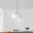 GobekUsa Glass Ball Pendant Lights For Dining Room Bedroom Study Restaurant Bar Coffee Decor