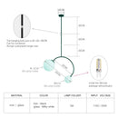 GobekUsa Glass Ball Pendant Lights For Dining Room Bedroom Study Restaurant Bar Coffee Decor