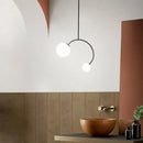 GobekUsa Glass Ball Pendant Lights For Dining Room Bedroom Study Restaurant Bar Coffee Decor