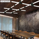 GobekUsa Minimalist Glass Tube Pendant Lamp with Frosted White Shade and Black LED for Offices