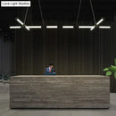 GobekUsa Minimalist Glass Tube Pendant Lamp with Frosted White Shade and Black LED for Offices