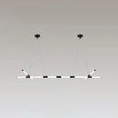 GobekUsa Minimalist Glass Tube Pendant Lamp with Frosted White Shade and Black LED for Offices