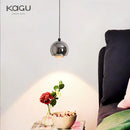 GobekUsa Gold Metal Luster Pendant for Bedside & Kitchen Island - Minimalist LED Hanging Light