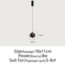 GobekUsa Gold Metal Luster Pendant for Bedside & Kitchen Island - Minimalist LED Hanging Light