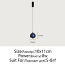 GobekUsa Gold Metal Luster Pendant for Bedside & Kitchen Island - Minimalist LED Hanging Light