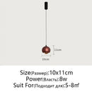 GobekUsa Gold Metal Luster Pendant for Bedside & Kitchen Island - Minimalist LED Hanging Light