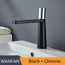 GobekUsa Brass Bathroom Faucet Mixer Tap, Black/Gold Finish, Single Handle Hot/Cold Lavatory
