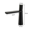 GobekUsa Brass Bathroom Faucet Mixer Tap, Black/Gold Finish, Single Handle Hot/Cold Lavatory
