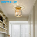 GobekUsa Crystal Ceiling Chandelier: Minimalist Luxury Lighting for Home, Hotel, Balcony, Corridor