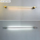 GobekUsa Sleek Pole Shaped LED Wall Light for Living Room - Minimalist Metallic Wall Mounted Lighting