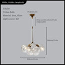 GobekUsa Glass Balls Ceiling Pendant Lights Minimalist Living Room Chandelier Shop Bar Decor