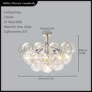 GobekUsa Glass Balls Ceiling Pendant Lights Minimalist Living Room Chandelier Shop Bar Decor