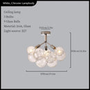 GobekUsa Glass Balls Ceiling Pendant Lights Minimalist Living Room Chandelier Shop Bar Decor