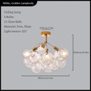 GobekUsa Glass Balls Ceiling Pendant Lights Minimalist Living Room Chandelier Shop Bar Decor