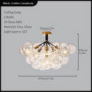 GobekUsa Glass Balls Ceiling Pendant Lights Minimalist Living Room Chandelier Shop Bar Decor