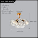 GobekUsa Glass Balls Ceiling Pendant Lights Minimalist Living Room Chandelier Shop Bar Decor