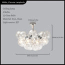 GobekUsa Glass Balls Ceiling Pendant Lights Minimalist Living Room Chandelier Shop Bar Decor