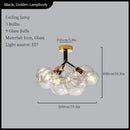 GobekUsa Glass Balls Ceiling Pendant Lights Minimalist Living Room Chandelier Shop Bar Decor