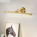 GobekUsa Adjustable Metal Linear LED Wall Sconce with Black/Gold Finish and Acrylic Shade