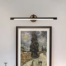 GobekUsa Adjustable Metal Linear LED Wall Sconce with Black/Gold Finish and Acrylic Shade