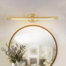 GobekUsa Adjustable Metal Linear LED Wall Sconce with Black/Gold Finish and Acrylic Shade