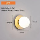 GobekUsa LED Wall Sconce Bedroom Lamp with 9w Bulb for Home Living Room