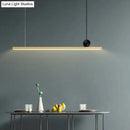 GobekUsa Minimalist Gold Finish Linear Pendant Lighting - 34.5"/46.5" Wide LED Acrylic Island Overhead Light