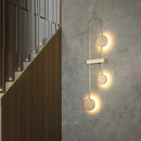 GobekUsa Minimalistic Black/Gold Metal LED Wall Sconce with 3 Arched Heads - Warm/White Light