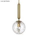 GobekUsa Postmodern Spherical Wall Mounted Lamp in Black/Gold with Clear Water/White Glass - Perfect Bedside Light
