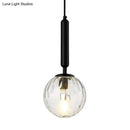 GobekUsa Postmodern Spherical Wall Mounted Lamp in Black/Gold with Clear Water/White Glass - Perfect Bedside Light