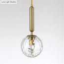 GobekUsa Postmodern Spherical Wall Mounted Lamp in Black/Gold with Clear Water/White Glass - Perfect Bedside Light
