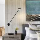 GobekUsa Industrial Swing Arm Table Lamp - Modern Lighting for Living/Bedroom, Office, Study