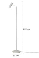 GobekUsa Enna LED Dimmable Floor Lamp in Gold/Black/White for Minimalist Home Decor