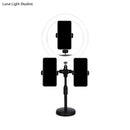 GobekUsa Round Minimalist LED Mirror Lamp with USB and Metallic Shade - Black Finish