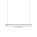 GobekUsa Sleek LED Pendant Lamp for Kitchen Bar Island - Minimalist Thin Rod Design, Metal Construction, Black Finish