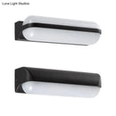 GobekUsa Minimalist Black Acrylic LED Wall Sconce for Yard - Capsule Shape