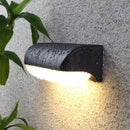 GobekUsa Minimalist Black Acrylic LED Wall Sconce for Yard - Capsule Shape