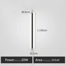 GobekUsa Bedroom Wall Lamp: Nordic Strip Light, Minimalist Design, Black Background, Decorative Luminaires