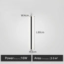 GobekUsa Bedroom Wall Lamp: Nordic Strip Light, Minimalist Design, Black Background, Decorative Luminaires