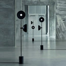 GobekUsa Marble LED Floor Light with Funnel Shade for Modern Living Rooms