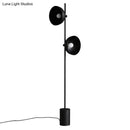 GobekUsa Marble LED Floor Light with Funnel Shade for Modern Living Rooms